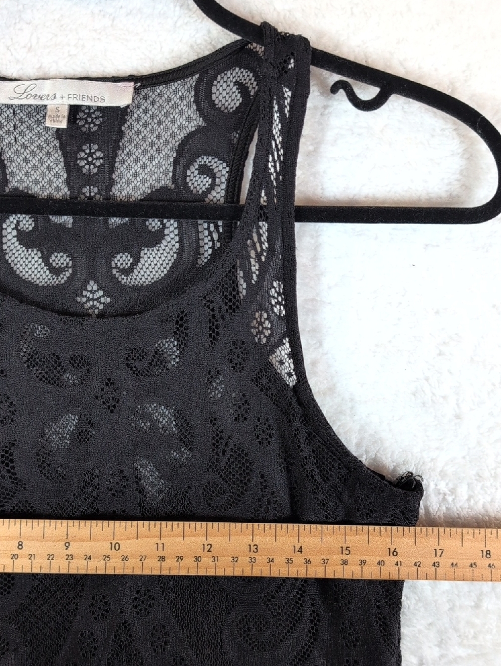 69-Lovers + Friends Black Lace Mini Dress - Picture 4 of 7